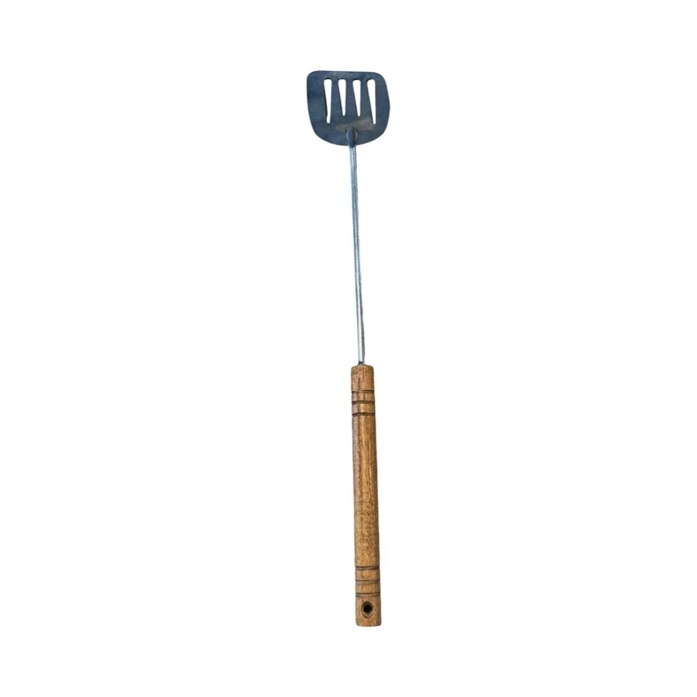 Vintage Foley Stainless Steel Slotted Spatula Turner with Wood Handle 20